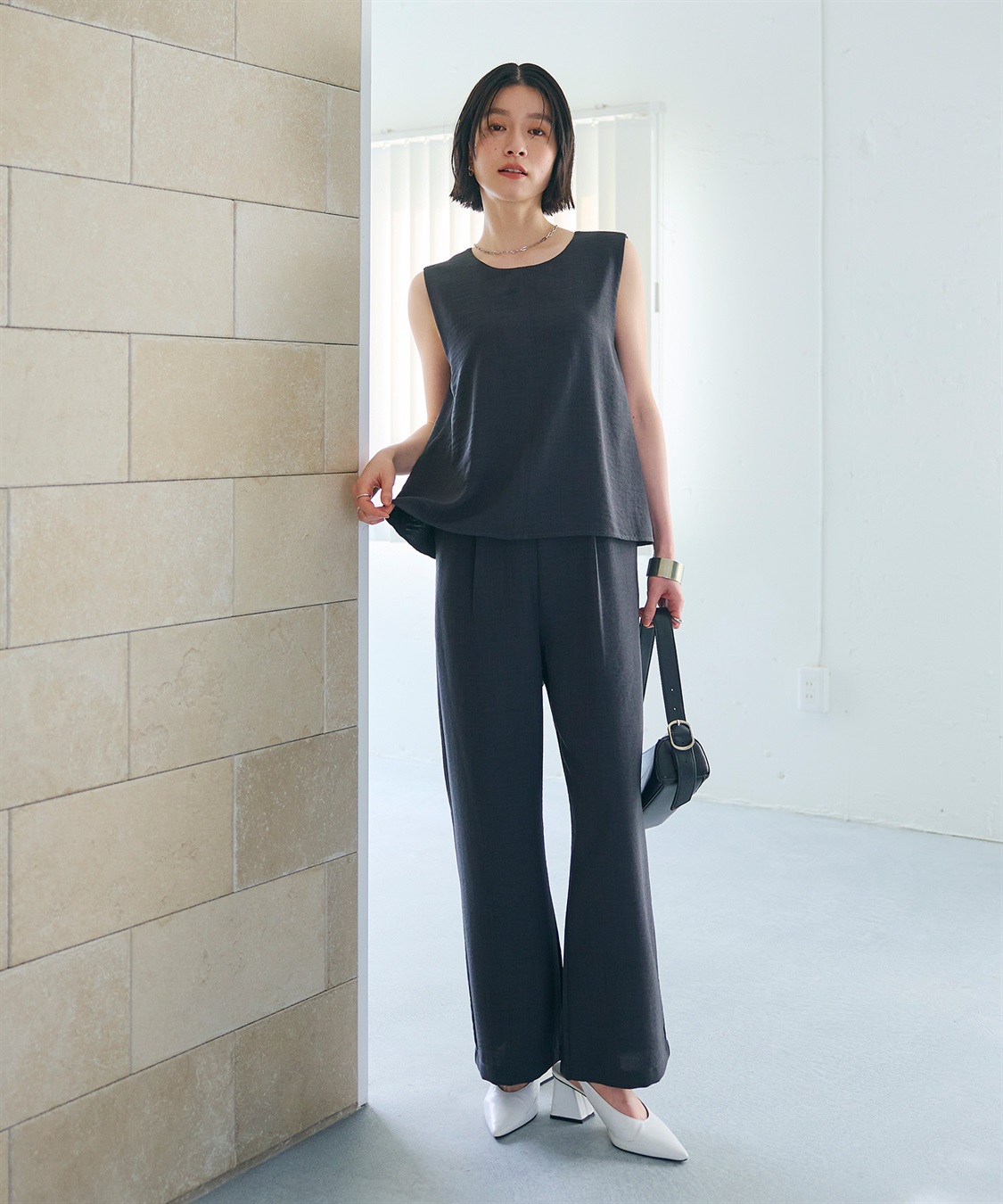 CROSS FUNCTION 《シワになりにくい》サマナチュラ リネンライクオールインワン_sub_6