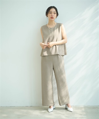 CROSS FUNCTION 《シワになりにくい》サマナチュラ リネンライクオールインワン_subthumb_11