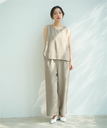 CROSS FUNCTION 《シワになりにくい》サマナチュラ リネンライクオールインワン_subthumb_12