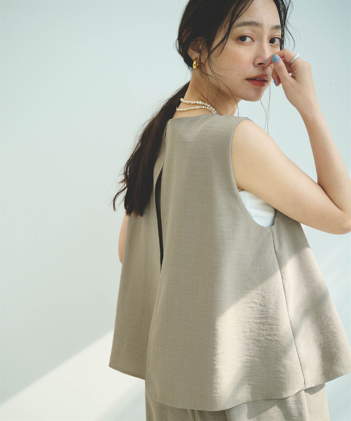 CROSS FUNCTION 《シワになりにくい》サマナチュラ リネンライクオールインワン_sub_17