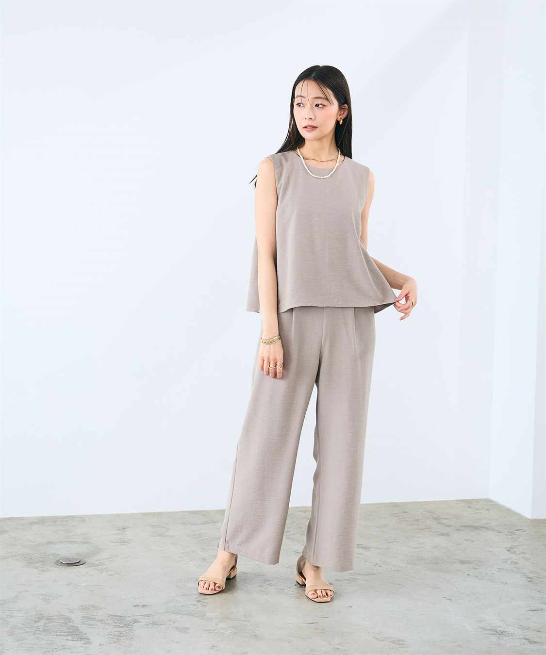 CROSS FUNCTION 《シワになりにくい》サマナチュラ リネンライクオールインワン_sub_18