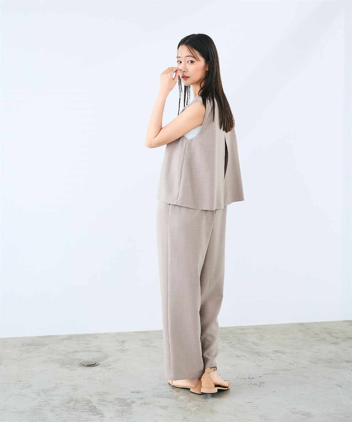 CROSS FUNCTION 《シワになりにくい》サマナチュラ リネンライクオールインワン_sub_22