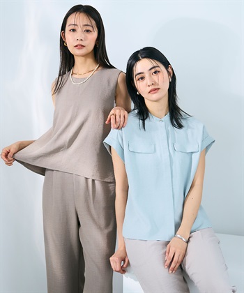 CROSS FUNCTION 《シワになりにくい》サマナチュラ リネンライクオールインワン_subthumb_27