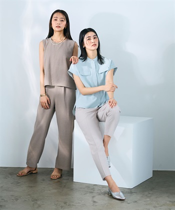 CROSS FUNCTION 《シワになりにくい》サマナチュラ リネンライクオールインワン_subthumb_28