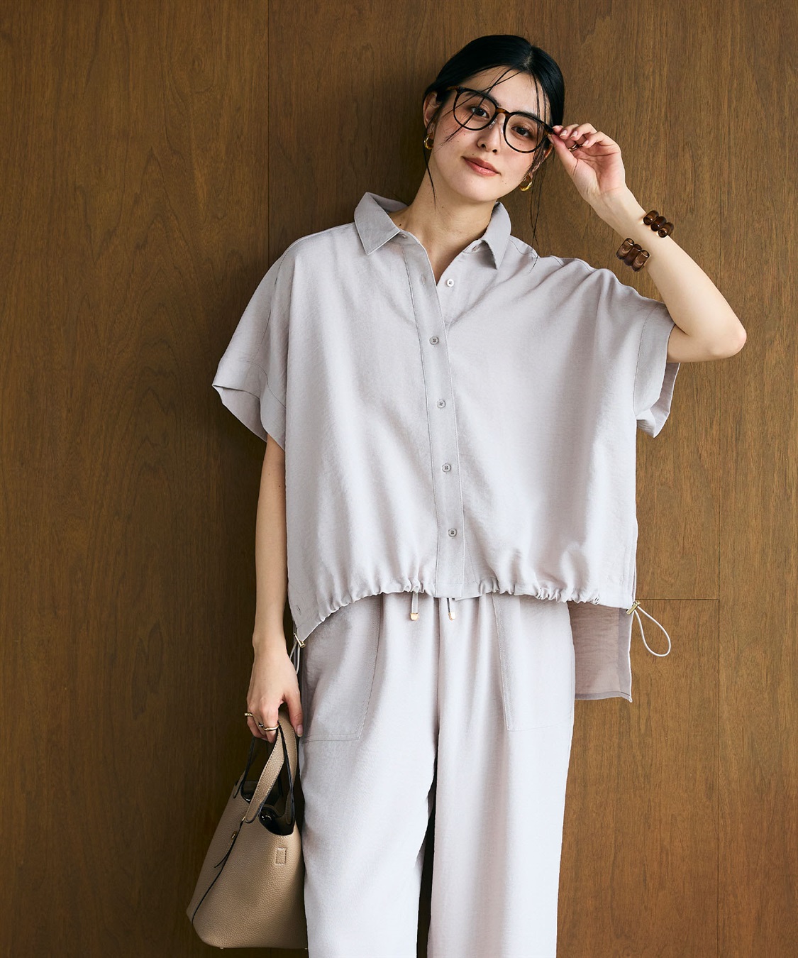 CROSS FUNCTION 《シワになりにくい》サマナチュラ リネンライクドロストデザインシャツ_sub_4