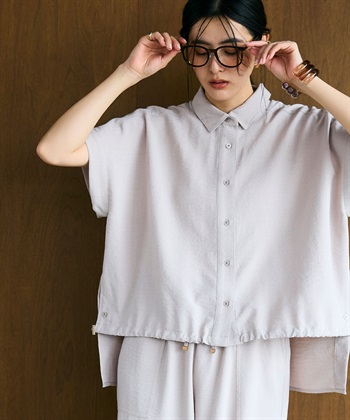 CROSS FUNCTION 《シワになりにくい》サマナチュラ リネンライクドロストデザインシャツ_subthumb_5
