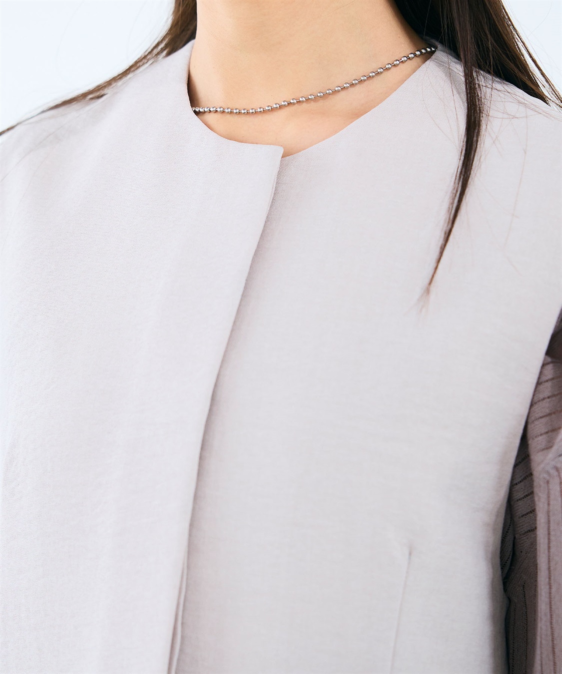 CROSS FUNCTION 《シワになりにくい》サマナチュラ リネンライクノーカラージレジャケット_sub_24