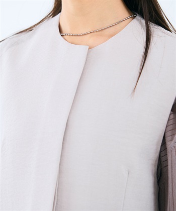 CROSS FUNCTION 《シワになりにくい》サマナチュラ リネンライクノーカラージレジャケット_subthumb_24