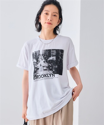 CROSS FUNCTION エブ楽 BROOKLYNフォトプリントTシャツ_subthumb_2