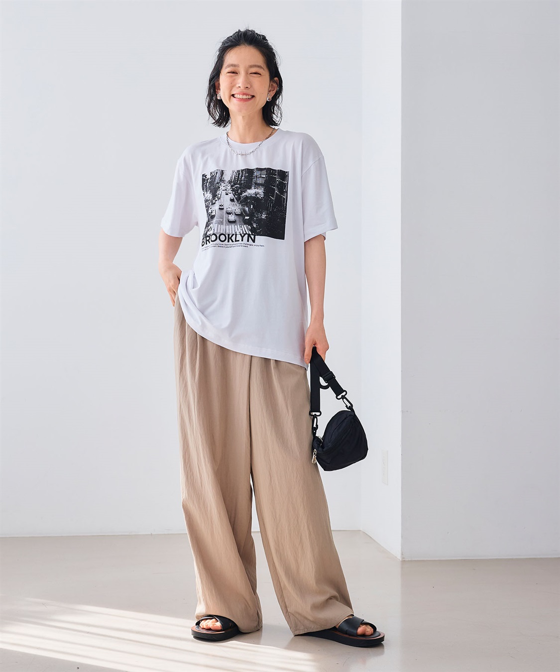 CROSS FUNCTION エブ楽 BROOKLYNフォトプリントTシャツ_sub_8