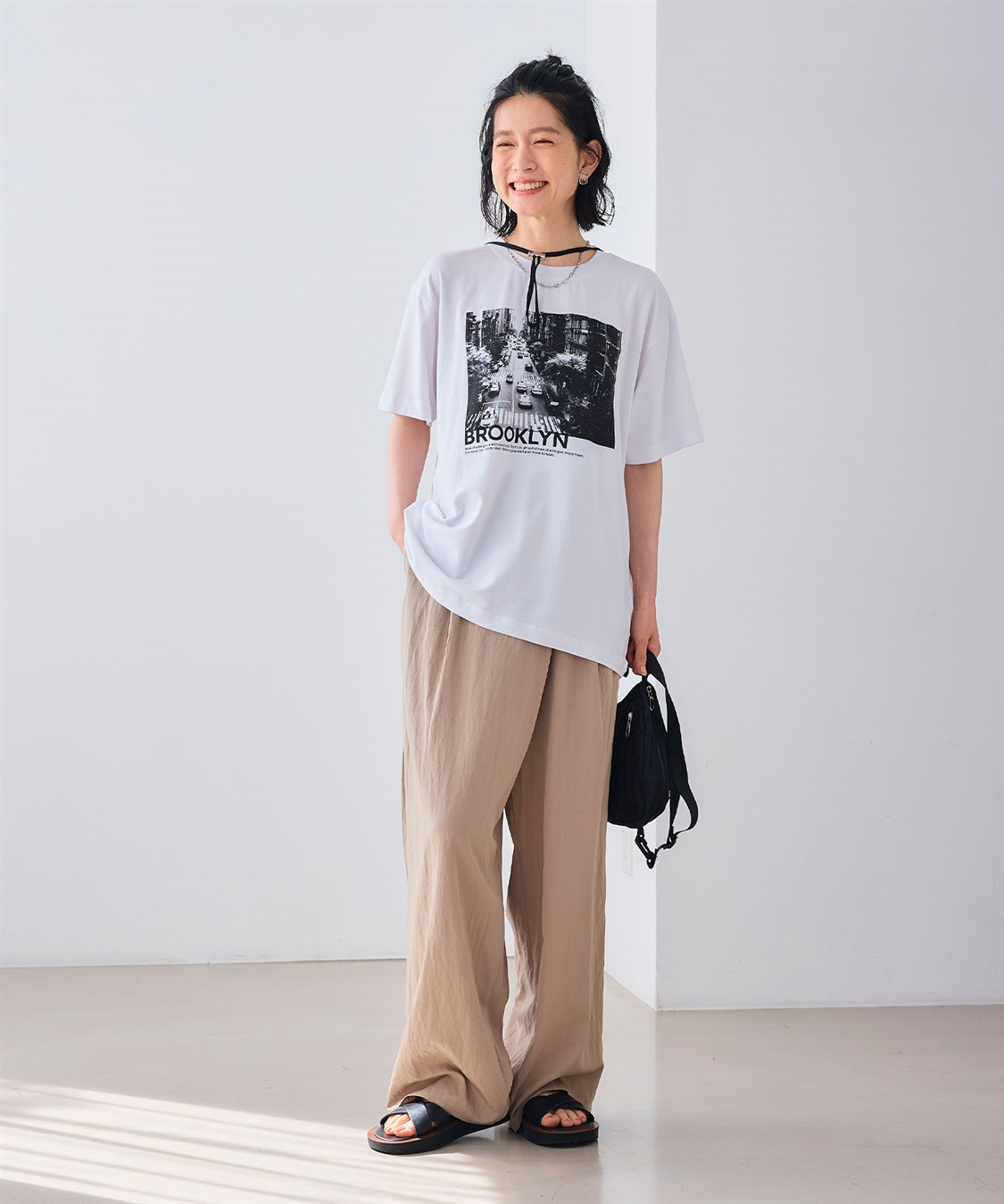 CROSS FUNCTION エブ楽 BROOKLYNフォトプリントTシャツ_sub_9