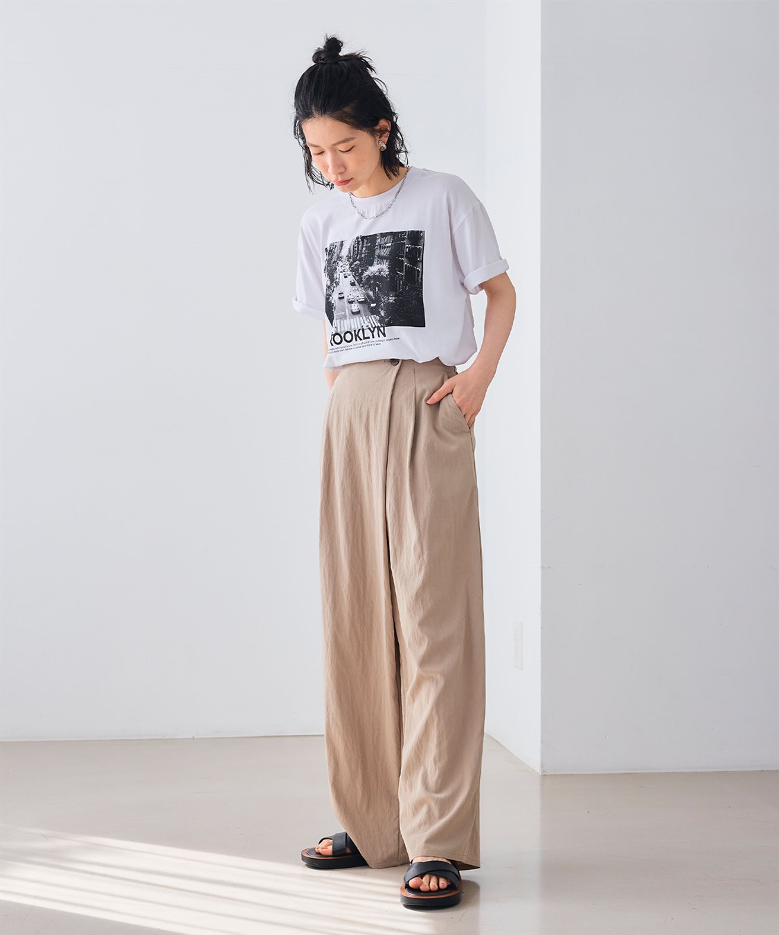 CROSS FUNCTION エブ楽 BROOKLYNフォトプリントTシャツ_sub_14