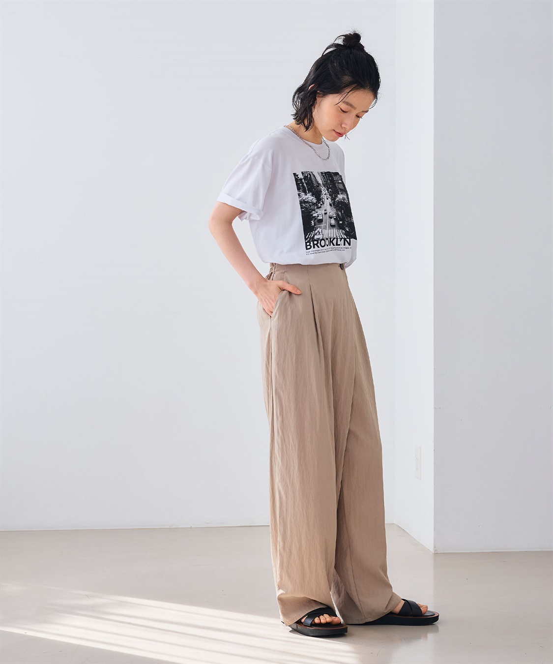 CROSS FUNCTION エブ楽 BROOKLYNフォトプリントTシャツ_sub_15