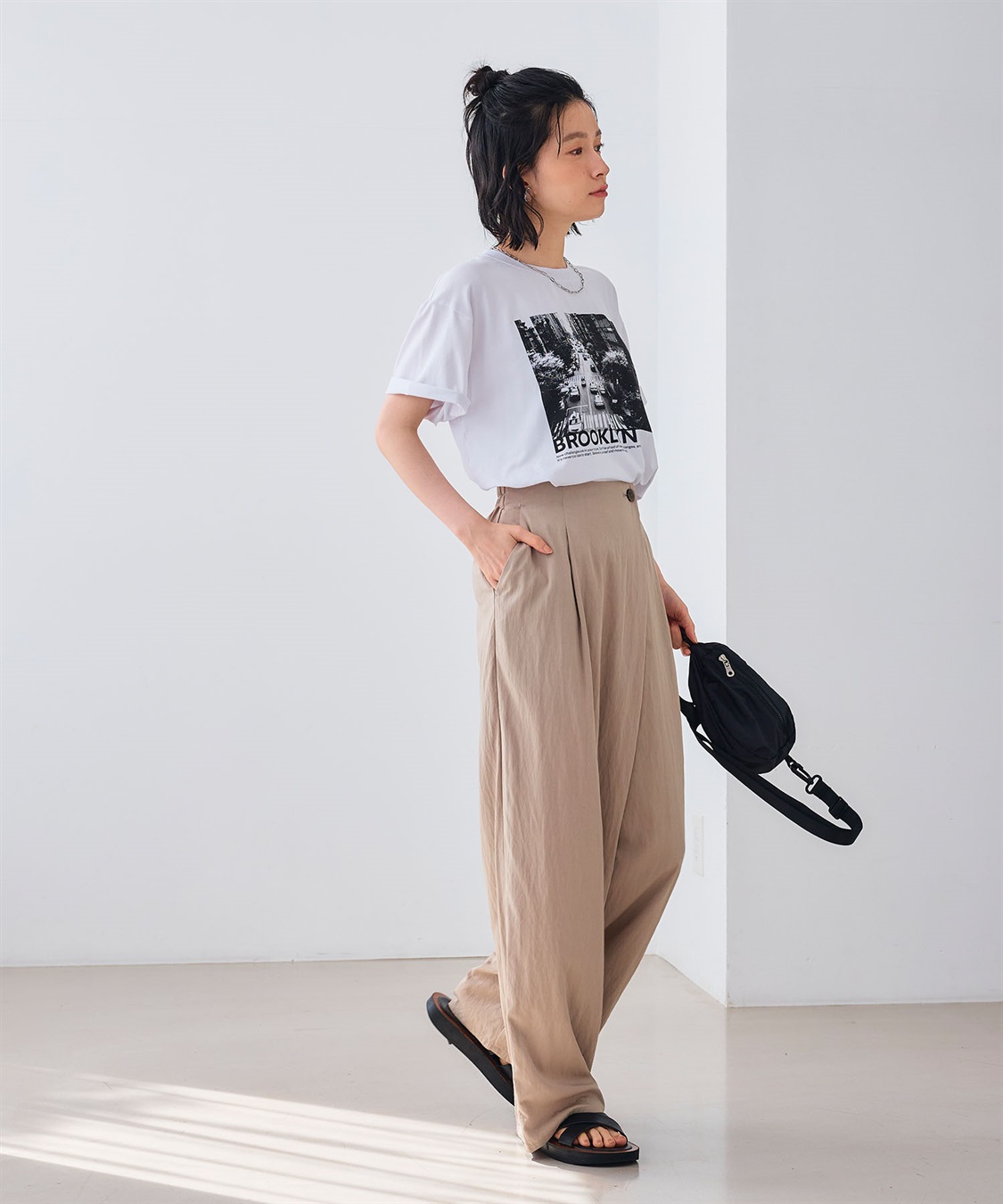 CROSS FUNCTION エブ楽 BROOKLYNフォトプリントTシャツ_sub_16