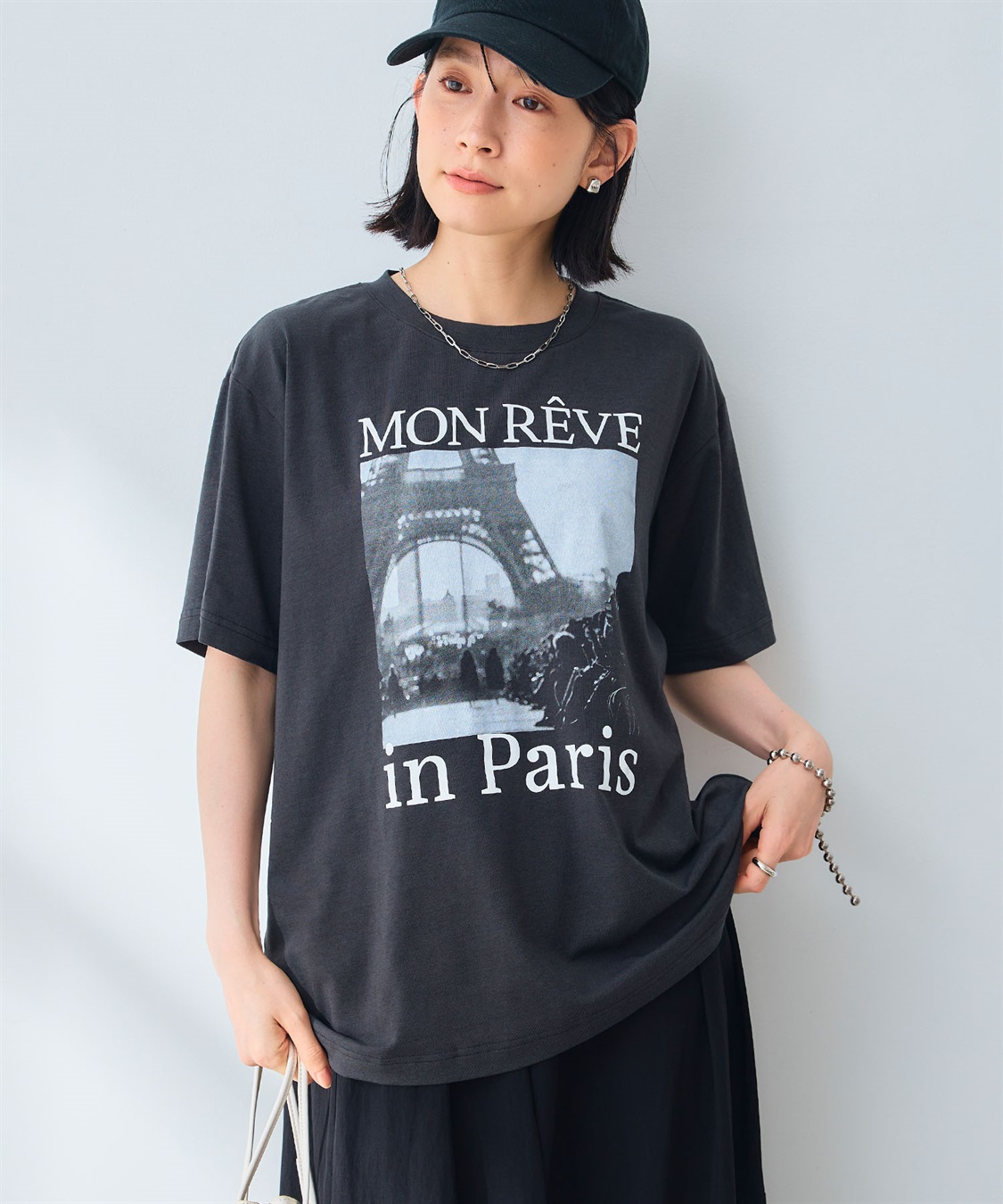 CROSS FUNCTION エブ楽 ParisフォトプリントTシャツ【CF/クロスファンクション】_sub_1