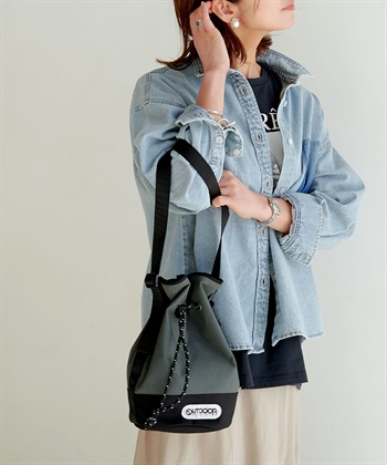 CROSS FUNCTION OUTDOOR PRODUCTS (アウトドアプロダクツ) ツートーンカラードロストショルダーバッグ_subthumb_4