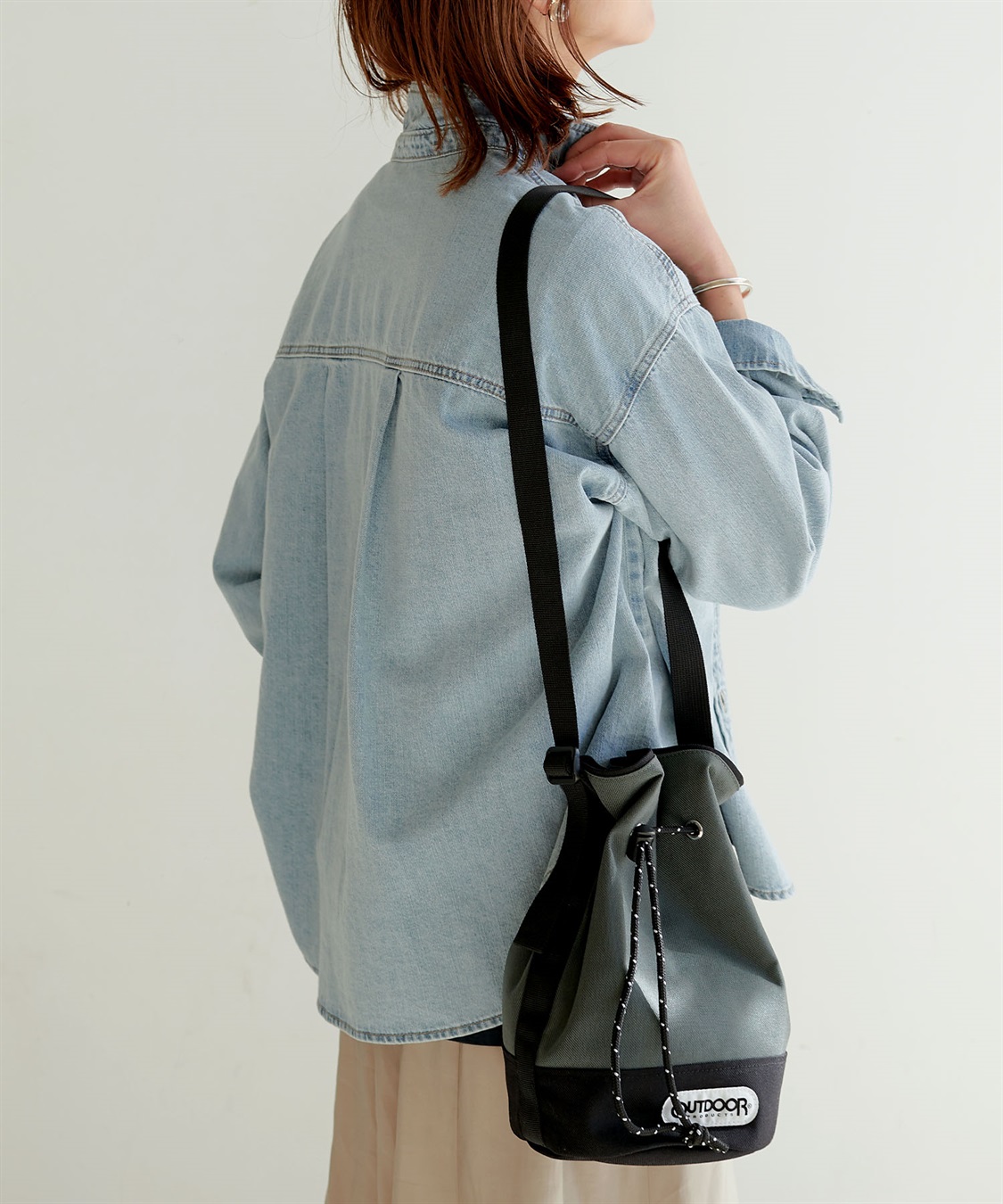 CROSS FUNCTION OUTDOOR PRODUCTS (アウトドアプロダクツ) ツートーンカラードロストショルダーバッグ_sub_5