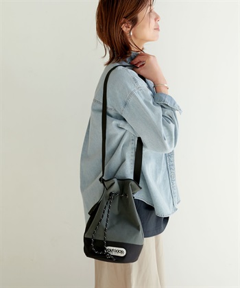 CROSS FUNCTION OUTDOOR PRODUCTS (アウトドアプロダクツ) ツートーンカラードロストショルダーバッグ_subthumb_6