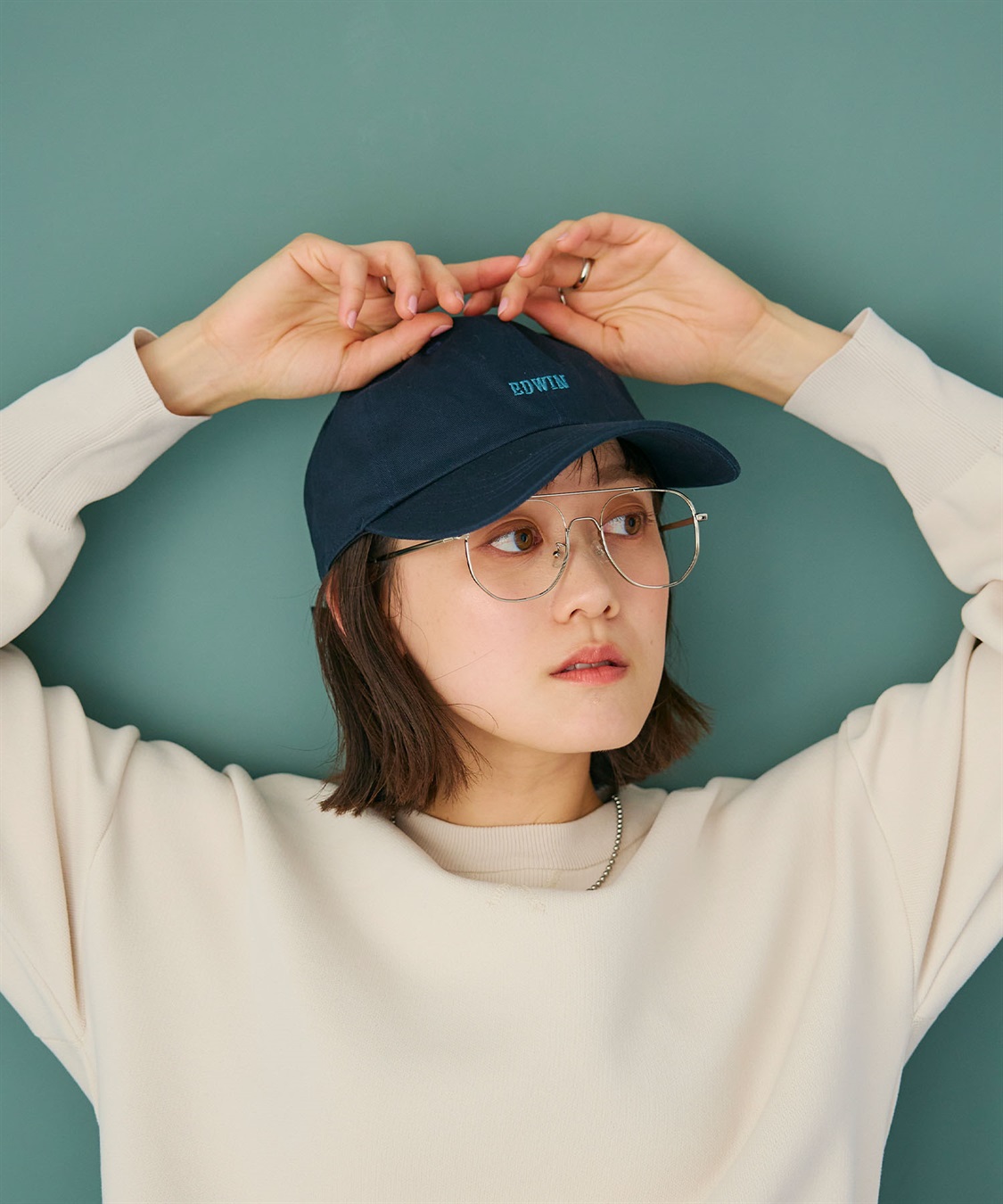 CROSS FUNCTION EDWIN ロゴ刺繍キャップ_sub_7