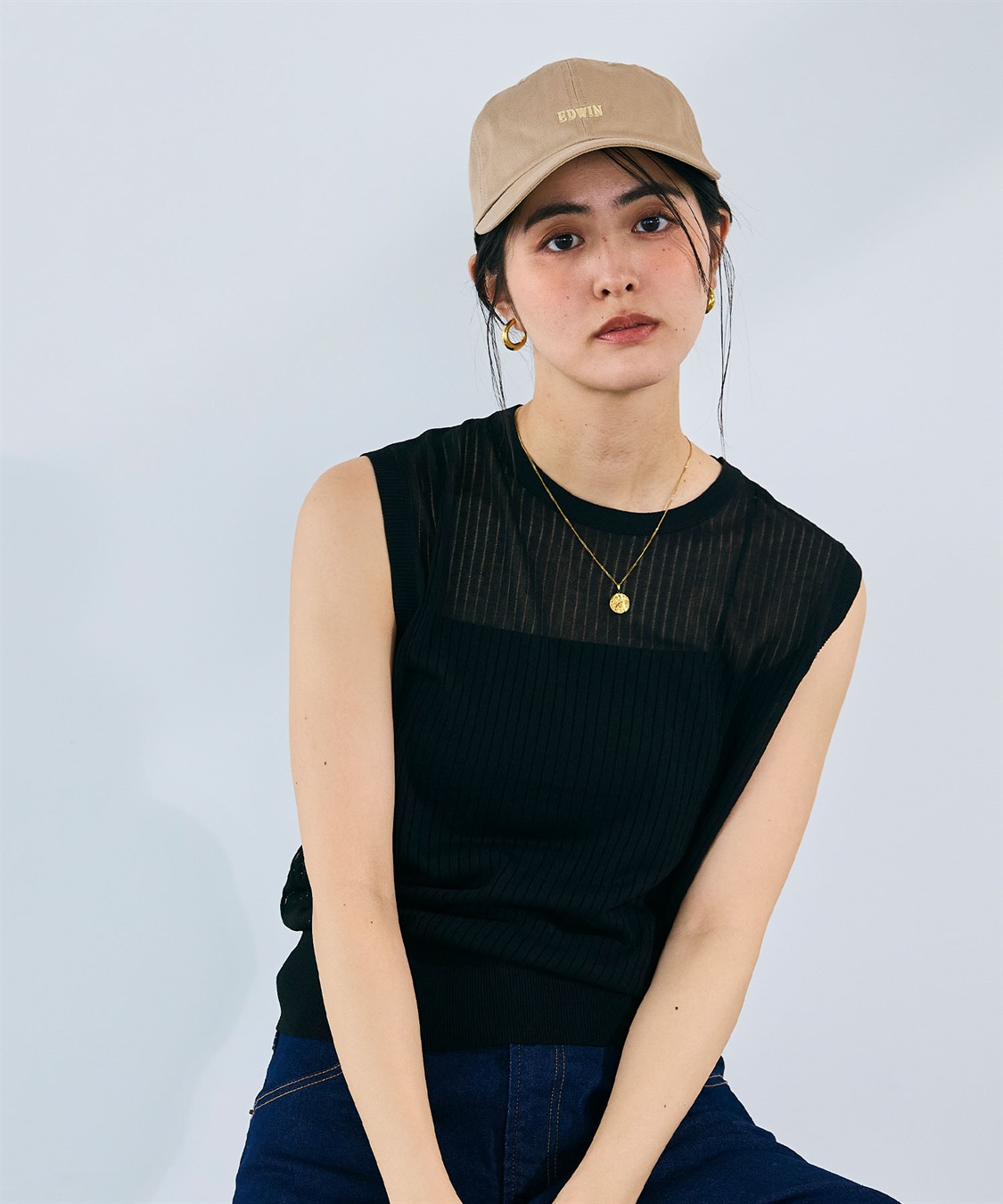 CROSS FUNCTION EDWIN ロゴ刺繍キャップ_sub_11