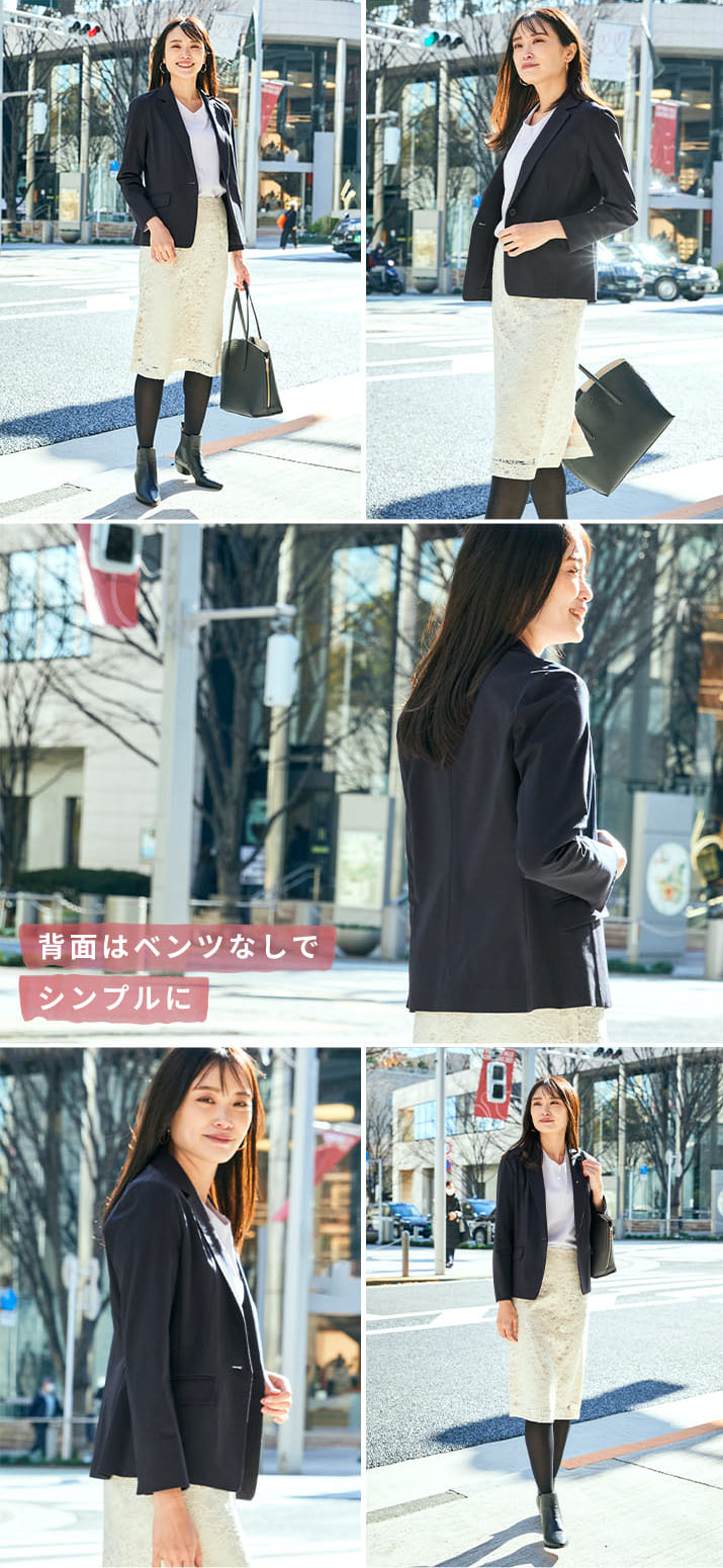 ON OFFにもセレモニーにもアルファブリックで着まわせる快適服