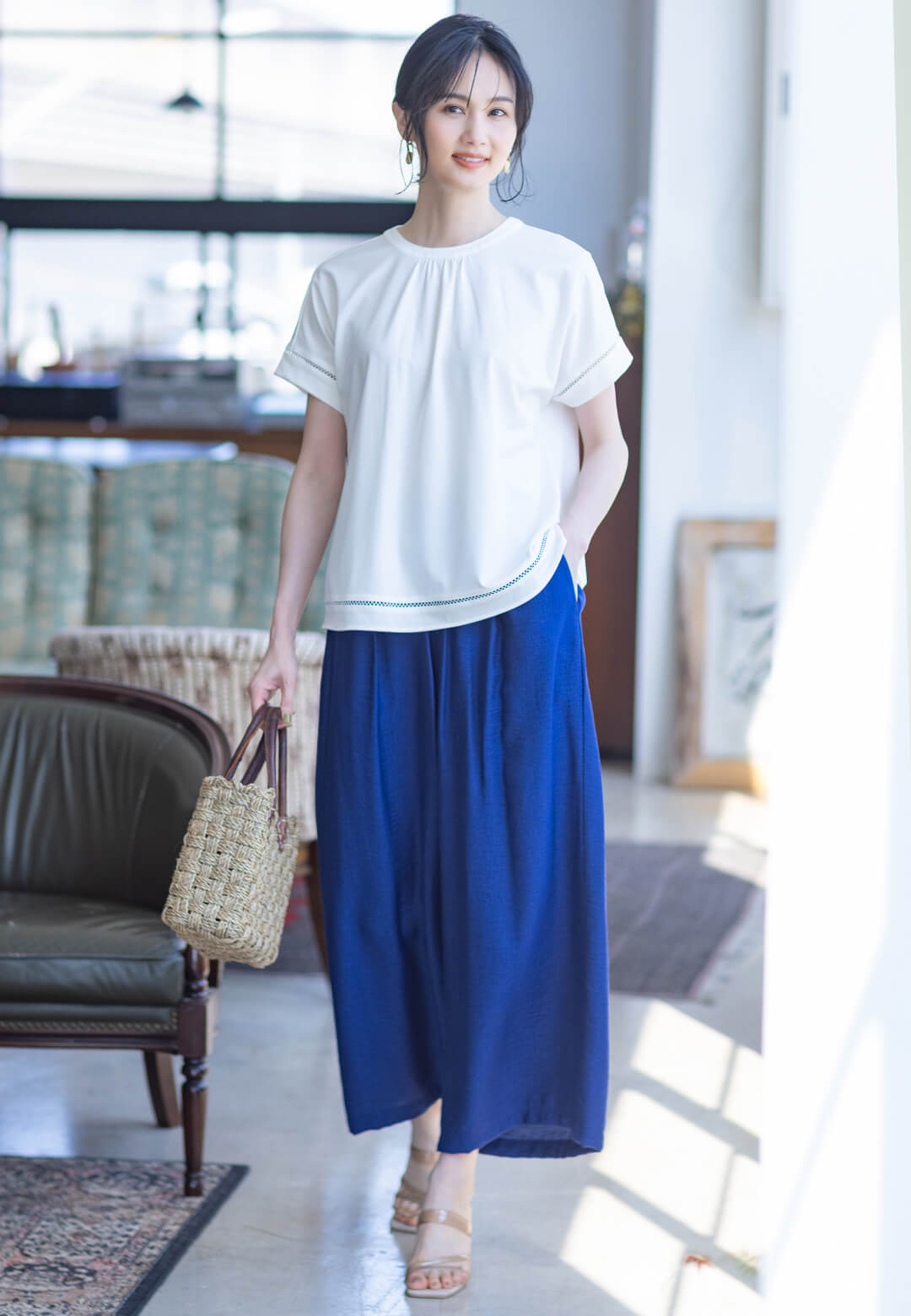 Ladder lace topsのスタイリング1
