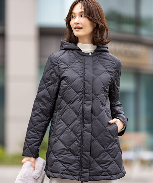 ライトダウンキルトコート【軽量】の画像１