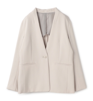 《洗える・シワになりにくい》正解ノーカラージャケットの商品画像