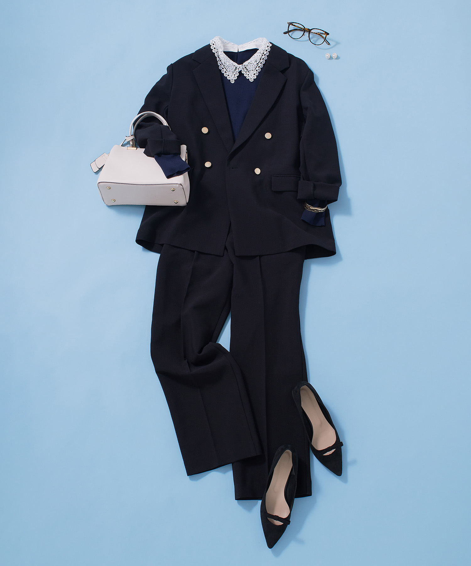 もはや定番正統派の金釦ダブルジャケットの商品画像