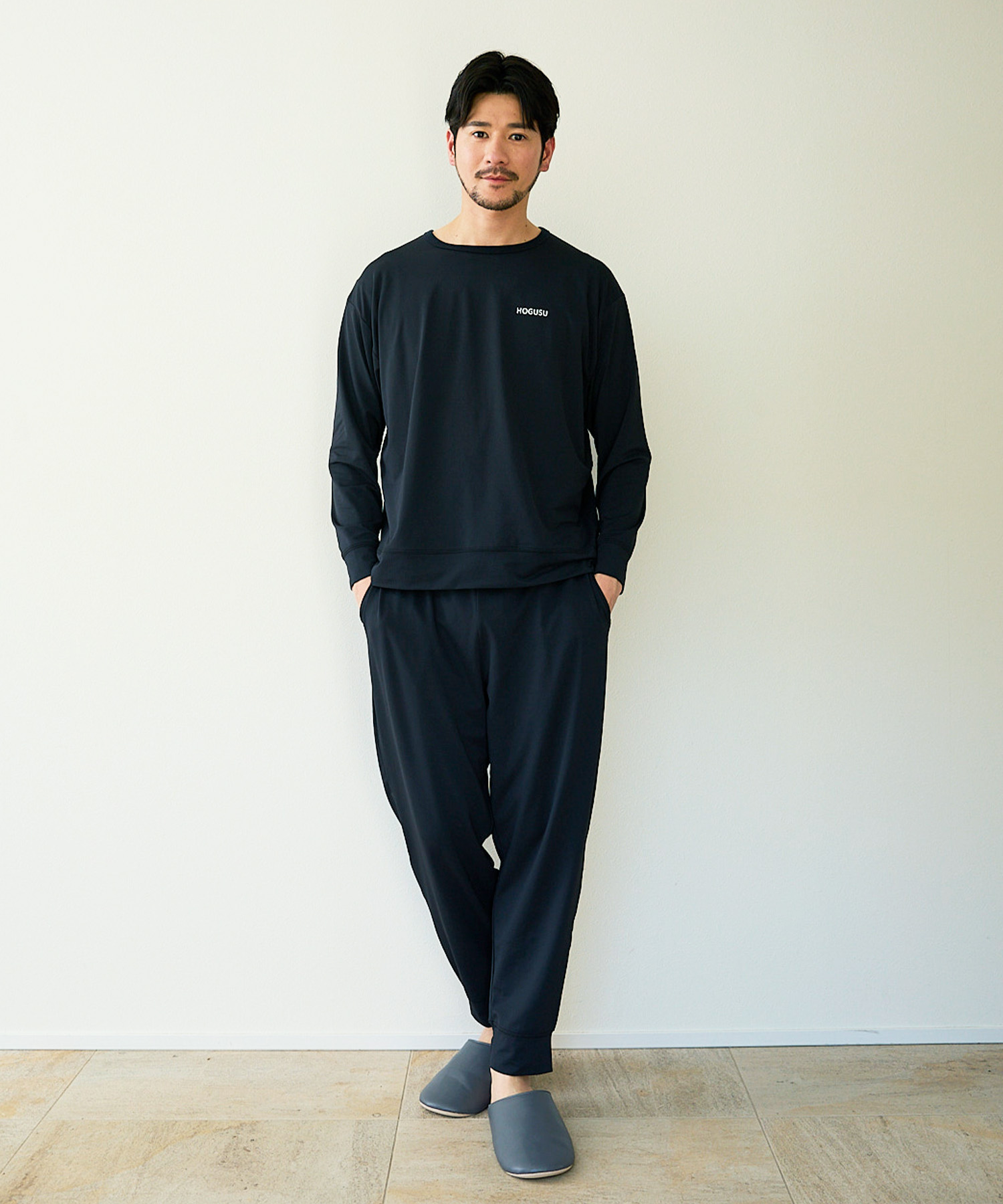 HOGUSU長袖クルーネックプルオーバー＆ロングパンツ 上下セット