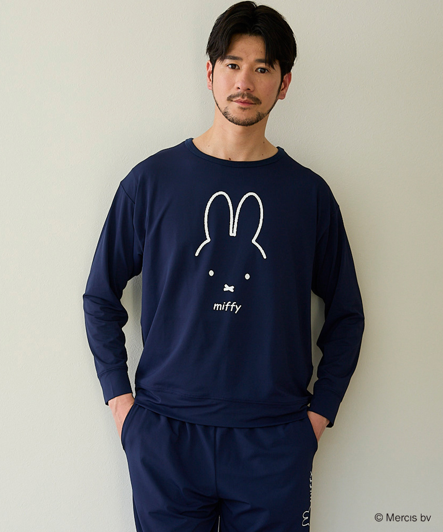 HOGUSU miffy 長袖クルーネックプルオーバー