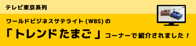 テレビ東京系列ワールドビジネスサテライト(WBS)の「トレンドたまご」コーナーで紹介されました！