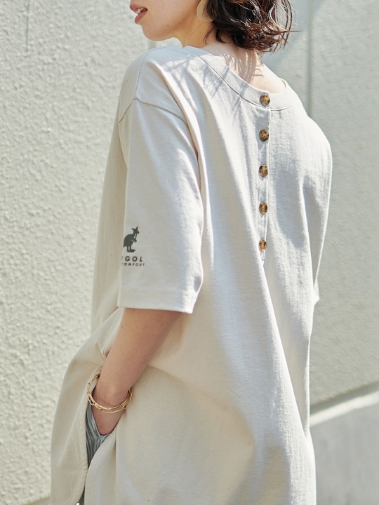 ≪WEB別注≫ビッグシルエットヘンリーネック２WAY Tシャツ