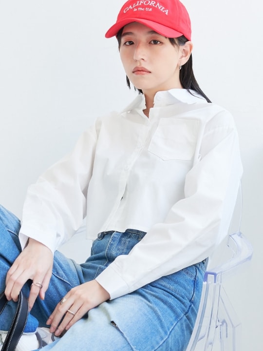 クロップドシャツ