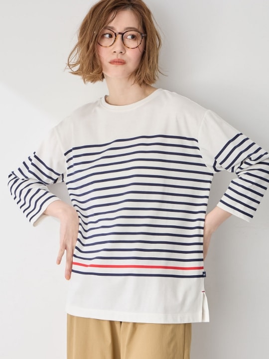 オーガニックコットンボーダーTシャツ
