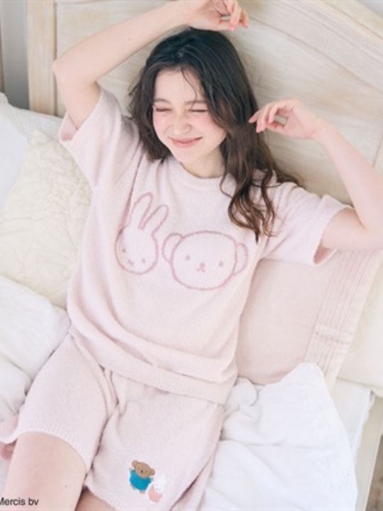 【miffy/ミッフィー】ミッフィーもこもこルームウェア半袖トップス