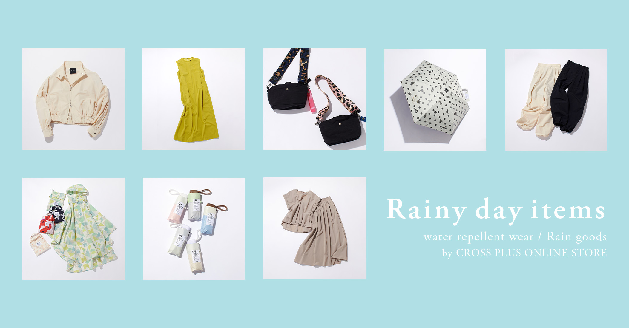 Rainy day items water repellent wear / Rain goods by CROSS PLUS ONLINE STORE