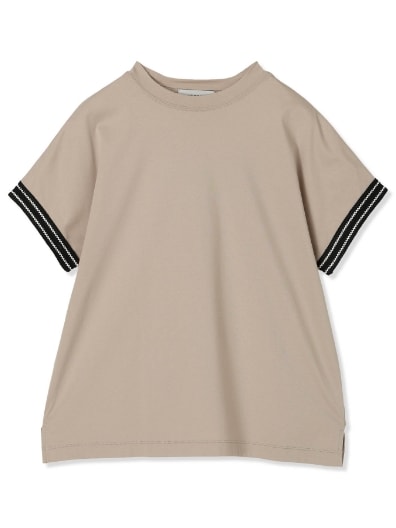 ラインモックネックTシャツ【接触冷感】