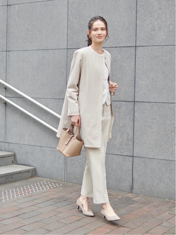 A/C DESIGN BY ALPHA CUBIC Coat＆Jacket＆Pantsを着用した女性 04