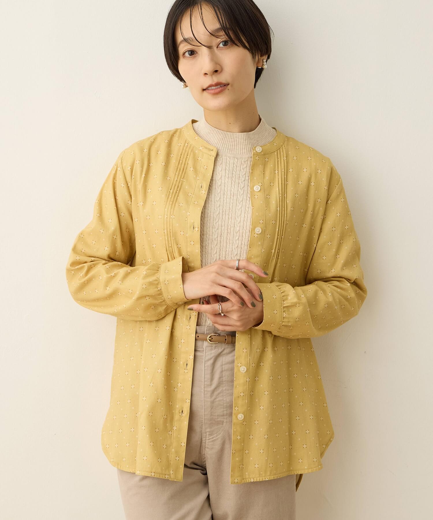 起毛プリントシャツの商品画像