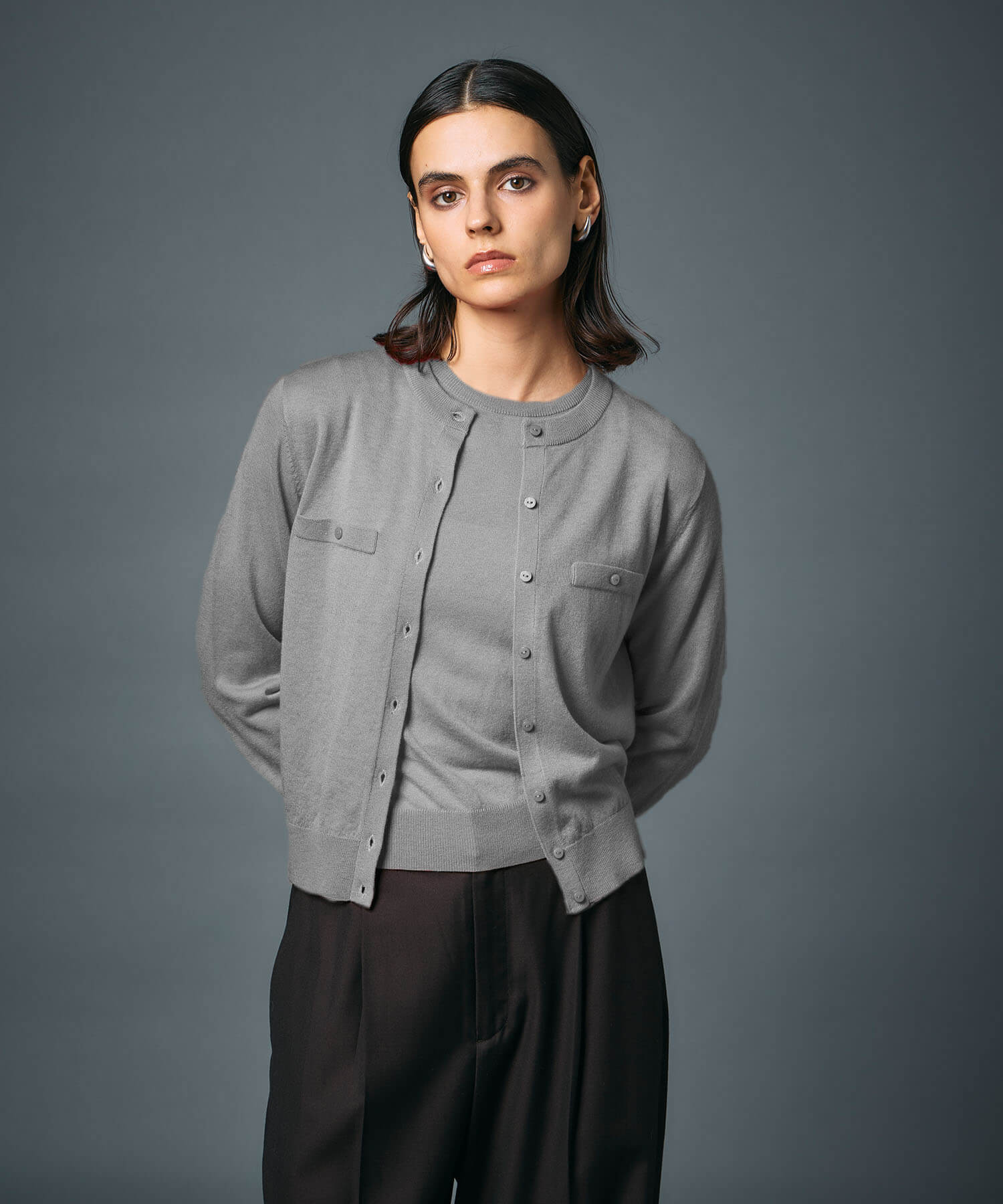 WOOL SILK PACK ENSEMBLE KNITの商品画像