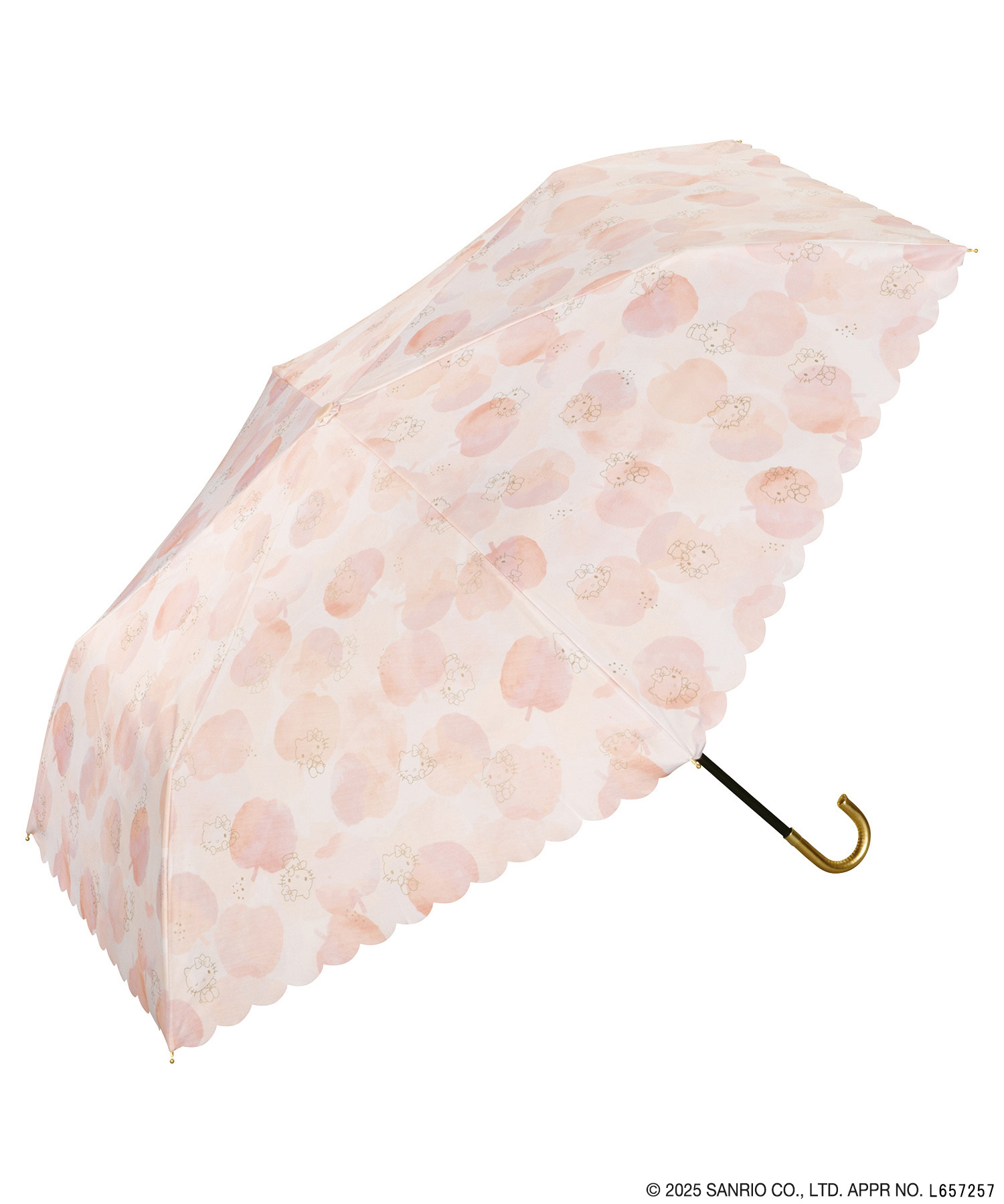 JOIN PARK 【Wpc.】サンリオキャラクターズ 遮光 水彩モチーフ ミニ 日傘 折りたたみ【完全遮光100％・完全UVカット率100％・軽量】の商品画像