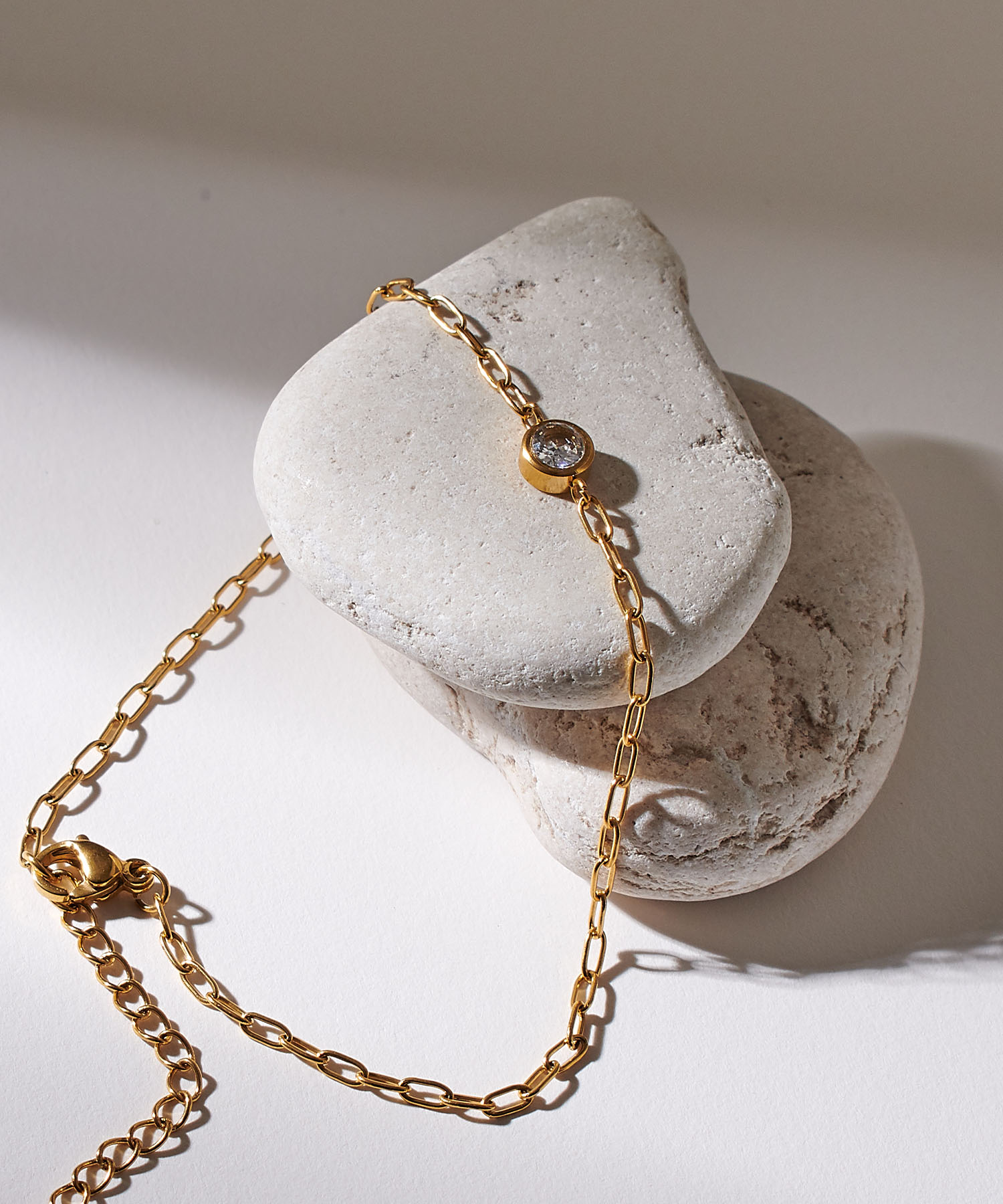 anyfee 【anyfee/プラスサイズ】ニッケルフリーストーンブレスレット《金属アレルギー対応》の画像