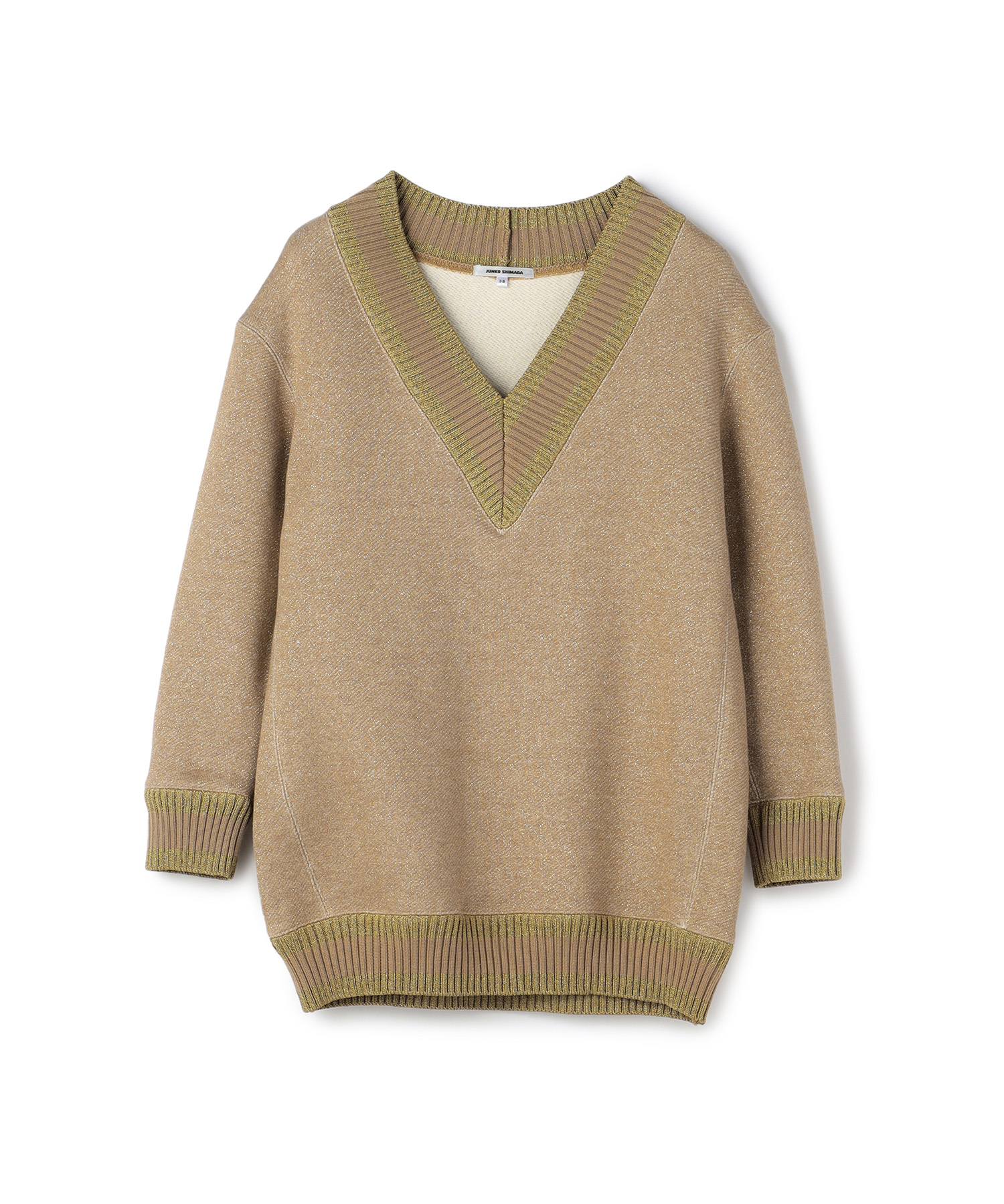 JUNKO SHIMADA ラインリブVネックプルオーバーの商品画像