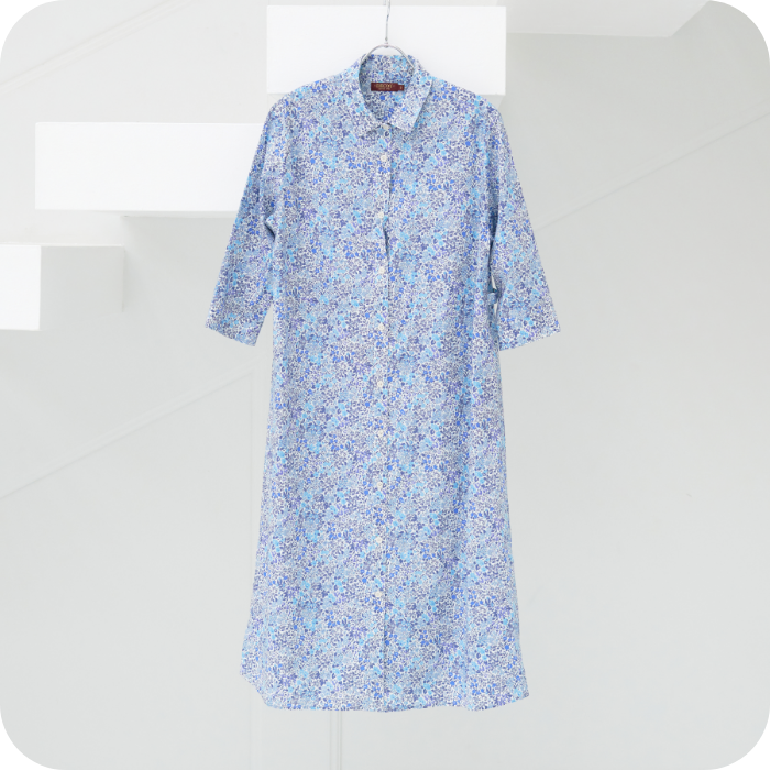 DECOY リバティプリントワンピースの画像