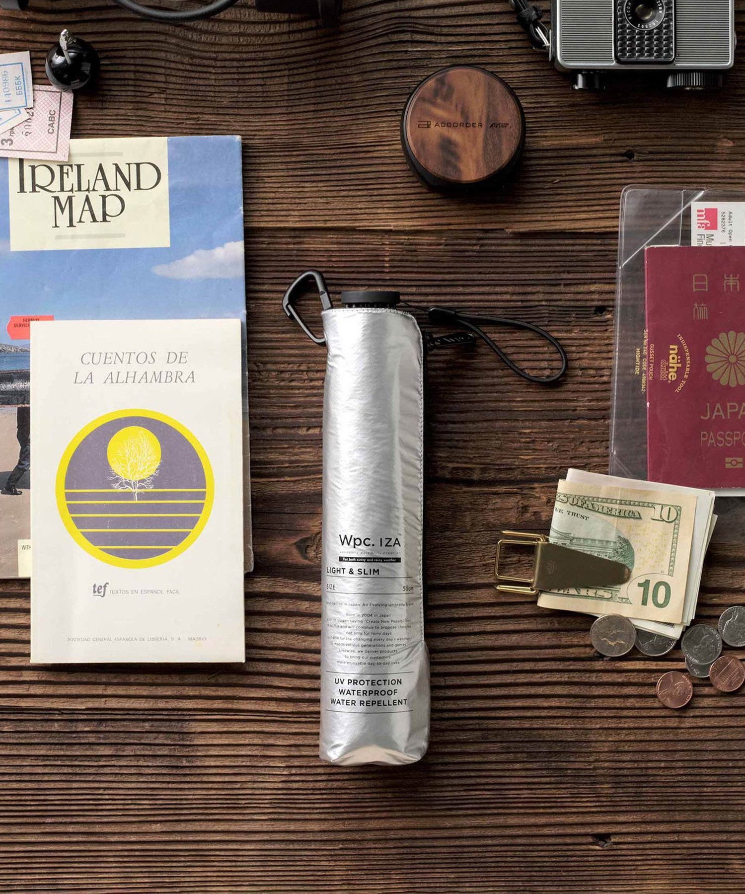 JOIN PARK 【Wpc.】折りたたみ日傘 Wpc. IZA Type/Light＆Slim【完全遮光100% 完全UVカット率100％生地 晴雨兼用 ユニセックス 男女兼用 軽量 スリム コンパクト】の商品画像