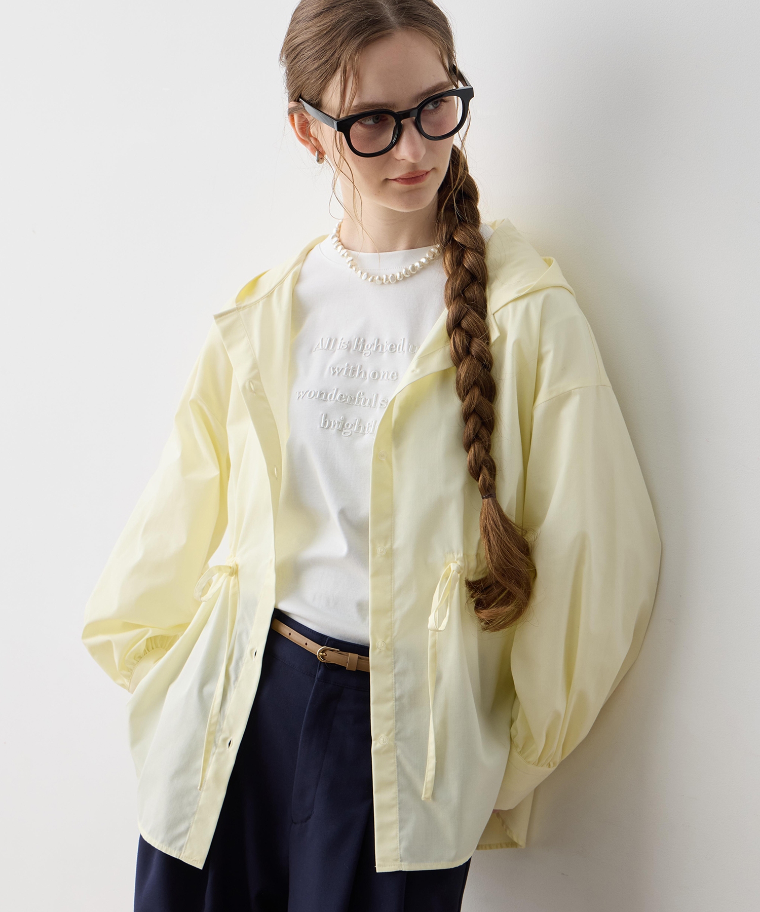 LE SOUK HOLIDAY 【WEB限定】ドロストフードシャツ