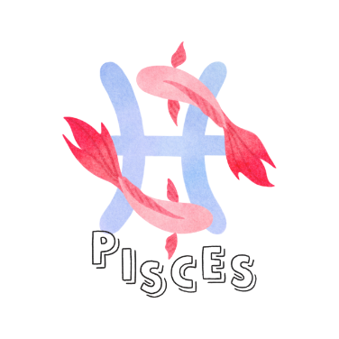 魚座のイラスト