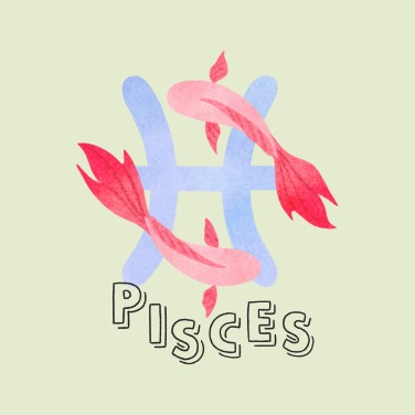 魚座のイラスト