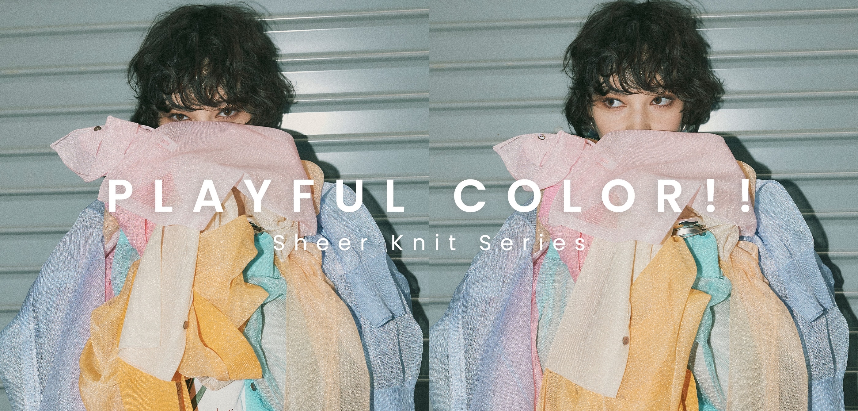 PLAYFUL COLOR !! Sheer Knit Series